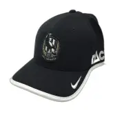 NEW NIKE Dri-Fit AFL Onfield Collingwood Magpies Black White Rimmed Unisex Cap