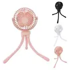 Portable Rechargeable Rotation Mini Cooling Fan For Office Home Baby Stroller