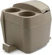 Uxcell a16120900ux0801 Biege Plastic Car Trash Bin Garbage Storage Container Cup Tissue Box Holder