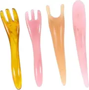 4pcs Massage Board Kit Scraping Tool for Body Relief Neck Back Massage Beeswax for and Traditional Chinese Therapy