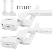 1 Pair Toilet Seat Hinge Replacement Kit Plastic Bolts with Screws Nuts for Toilets Hardware for Easy Installation and Secure Attachment