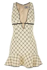 ELISABETTA FRANCHI Lozenge Mini Dress