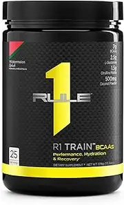 Rule1 R1 Train BCAA's 30 Servings Electrolytes 450 g, Watermelon (30 Servings)