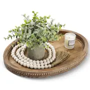 Oval Tray for Coffee Table - 16×11.8in Decorative Trays for Home Decor/w 58in...