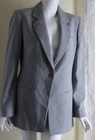NWT Armani Collezioni Sz 12 L Soft Blue Woven Rich Classic Blazer Jacket $995