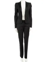 D&G Black Wool Suit Set