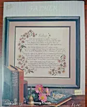 "Father" - Stoney Creek Leaflet # 13 Cross Stitch Pattern - Vintage, New, & NLA!
