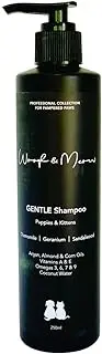 [Woof & Meow] Premium Natural Gentle Shampoo for Puppies & Kittens (250ml) | Contains Coconut Water, Argan Oil, Almond Oil, Corn Oil, Cedarwood, and Sandalwood