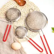 Steel Colander Fine Mesh Sifting Tool Filter Spoon Flour Sifter Powder Sieve