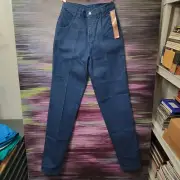 Vintage Wrangler Jeans Silverlake 11/12 Womens Dark Blue Bareback High Waist L36
