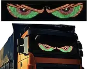 Demon Eye Light - LED Headlight Accent, Multi-Color Halo Projector | Demon Eye Light Sticker, Dynamic Animated Headlight, Customizable RGB Effects, Front Back Windshield Ambient Lighting for Vehicle