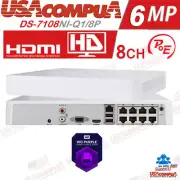 Hikvision 8CH POE 8 Channel NVR DS-7108NI-Q1/8P Original English No Hard Drive