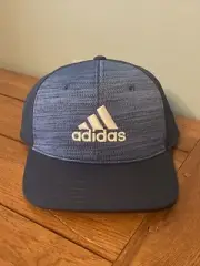 Adidas Mens Performance Knit Golf Hat Navy Blue Adjustable Snap Back Cap NWT
