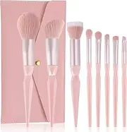 ENZO KEN Vegan Makeup Brush Set Professional, Diamond Makeup Brushes Set with Case by , Pink Cosmetic Brushes Makeup Set, Make up Brushes Vegan, Make up Brushes Set Professional, Makeup Brush Set Vegan