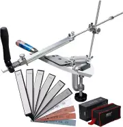 CWOVRS Knife Sharpening Kit, RUIXIN PRO RX-008 Knife Sharpener, 360 Flip Knife
