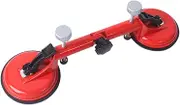 Suction Cup Seam Joining Tool, Adjustable Angle of 90-270 Degrees for Tile and Glass Applications, Red