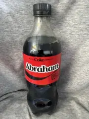 Share a Coke with Abraham 2025 Personalized Gift Coca~Cola Bottle 20oz Zero Abe