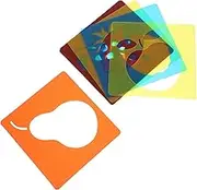HORIALENCE 12-Piece Toddler Stencils Boys and Girls Drawing Templates for Painting Crafting Fruits Veggie Shapes Chalkboard Garden Themes Safe Pp Material for Early Education