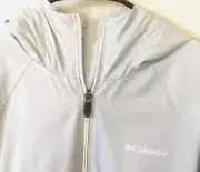 COLUMBIA Women's Switchback Lined Long Rain Jacket WATERPROOF Gray Size Large
