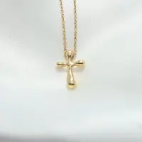 在飛比找Yahoo!奇摩拍賣優惠-Tiffany 黃十字架項鍊