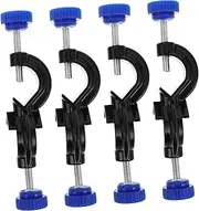 Amosfun 4pcs Lab Stand Head Clamps Large Spray Coated Aluminum Clips for Desktop Work Multi Function Table Clamp for Lab Equipment Holders Secure Grip Easy Installation