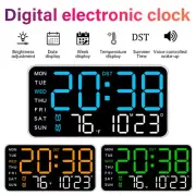 Adjustable LED Digital Wall Clock Desk Temperature Date Week Display Brightness