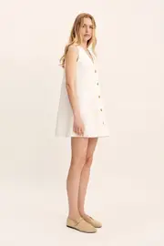 NANCY MINI DRESS - IVORY
