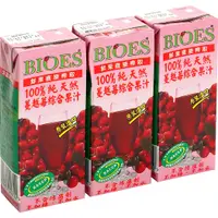 在飛比找蝦皮購物優惠-【囍瑞 BIOES】純天然 100% 蔓越莓汁綜合原汁(20