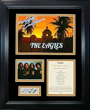 HOFSM.COM Hall of Fame Sports Memorabilia Framed Eagles Hotel California Album Facsimile Laser Engraved Signature Auto 11"x14" Music Photo Sig Collage