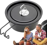 Camping Bowl, 350ml Aluminum Alloy Camp Cup, 12cm/4.72 Inches Portable Lightweight Mixing Bowls, Coffee Mug for Picnic, Travel, Hiking, Family Activities, Backpacking