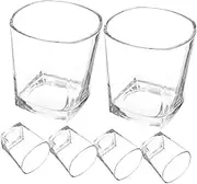 Alipis 6pcs Transparent Whiskey Cups Set Cocktail Glasses for Parties Elegant and Versatile for Home Use and Ktv for Whiskey Beer and Spirits Tasting