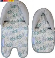 ™ Baby Head Support for Pram, Capsule & Car Seat (Twin Pack) - Pastel Leaf