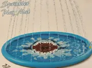 Splash Pad Sprinkler Mat Water Pool Inflatable Outdoor Play Toys for Kids Dogs