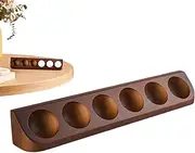 Golf Ball Display Case | Decorative Ball Stand Golf Accessories,Wooden Storage Organizer Bracket, Home Decoration for Bookcase, Shelf, Sport Accessories