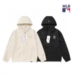 韓國MLB 洋基YANKEES 老花LOGO 薄款風衣外套 連帽外套