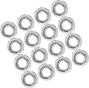 WEKADRIN 50Pcs Oil Round Stove Burner Covers Aluminum Foil Liners for Gas Cookers and Induction Hobs Easy Clean Protector with Precut Center