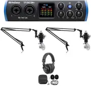 Presonus STUDIO 24C ASMR Recording Streaming Kit Interface+(2) Mics+Headphones