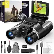 2.4" LCD Digital Binoculars with Camera 12X32 Binoculars for Adults 48MP 2.5K Videos HD Quality Ideal for Bird Watching, Concerts and Outdoor Adventures 32GB