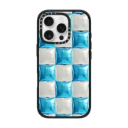 iPhone 16 Pro Impact Case Balloon Checkers - Sky Blue