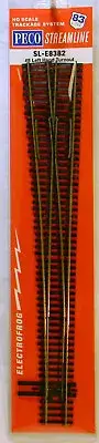 NEW HO Peco SLE8382 Electrofrog #8 Left Hand Turnout Code 83