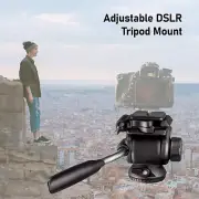 Camera video tripod pan and tilt head, 360 degree swivel Adjustable DSLR Camera