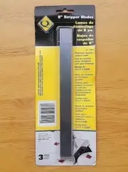 QEP 8" Floor Stripper Scraper Blades 3 Pack (62904)