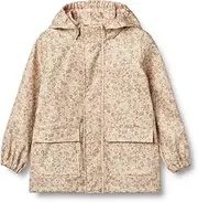 [Wheat] Girls Rain Jacket, 9521 rose flower field, 140