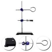 Laboratory Clamp Stand Distillation Kit Chemistry Glassware Glass Tubes Cork