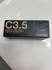 MAC Studio Fix Fluid SPF15 Foundation Shade C3.5 1 fl. oz. NEW