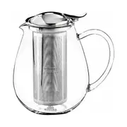Wilmax England Thermo Glass 600ml Teapot Drink Tea Container w/ Handle Clear