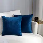 Stellhome Super Soft Velvet Pillow Covers 20" x (Pack of 2), Navy Blue