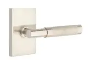Emtek Select Dummy, Rectangular Rosette, T-Bar Stem, Knurled Handle US15