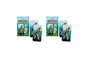 2PK Archie McPhee 7.6cm Bigfoot Bandages Latex-Free Self-Adhesive Strips w Tin