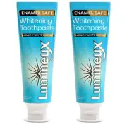 Lumineux Teeth Whitening Toothpaste 2 Pack - Enamel Safe for Sensitive & Whiter